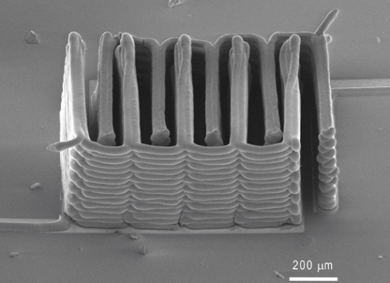 Micro-battery with 3D printer